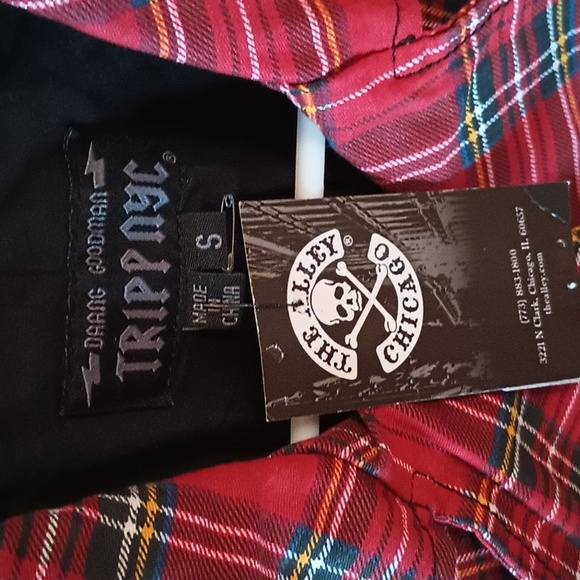 Y2K Tripp NYC Daang Goodman plaid biker jacket - Picture 2 of 8